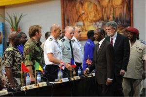 Leaders greeting each other