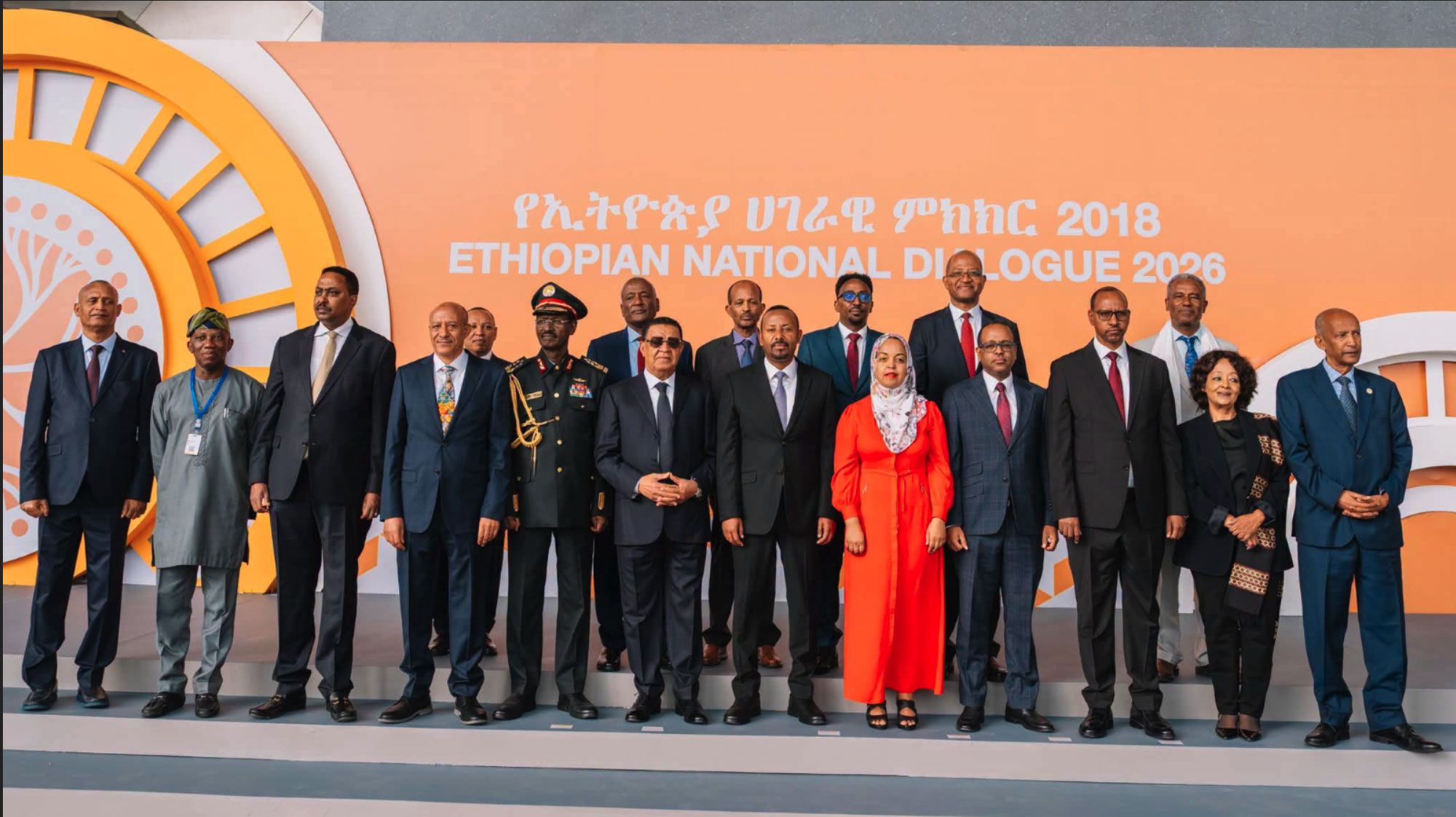 Prime Minister Abiy Ahmed with Senior Government Officials and Commissioners of the Ethiopian National Dialogue