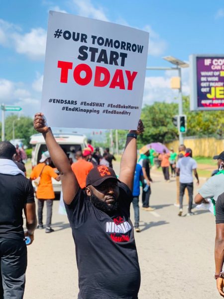 Abuja, Nigeria. Credit— #EndSARS protest Nigeria